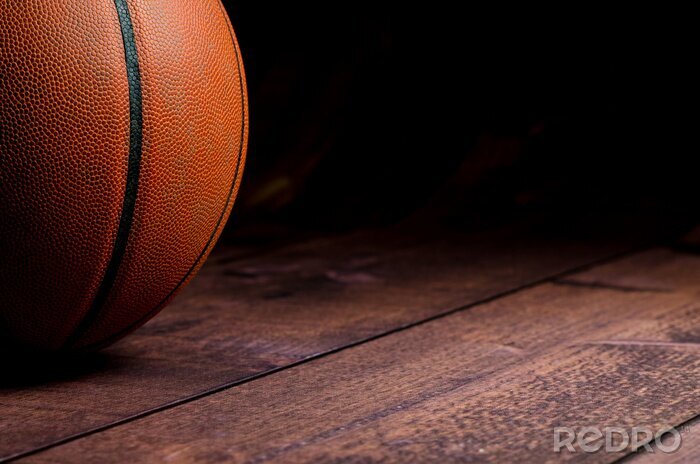 Fototapete Basketball Ball 3D am Feld