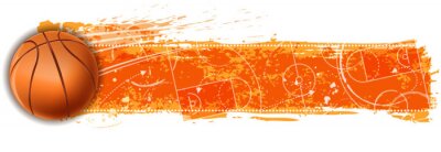 Fototapete Basketball hinterlässt Spuren