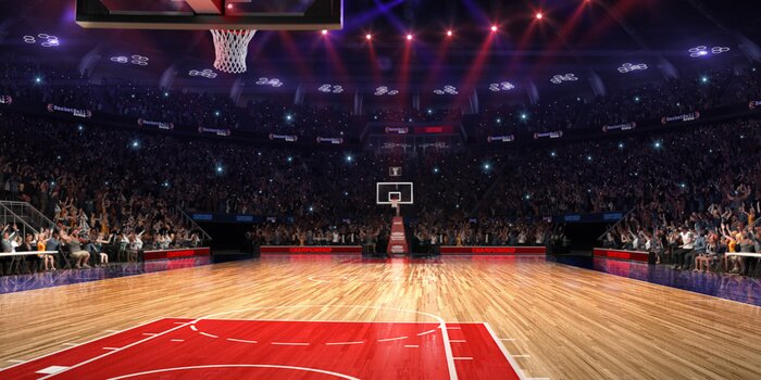 Fototapete Basketball platz