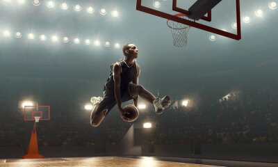 Fototapete Basketballspieler in Aktion