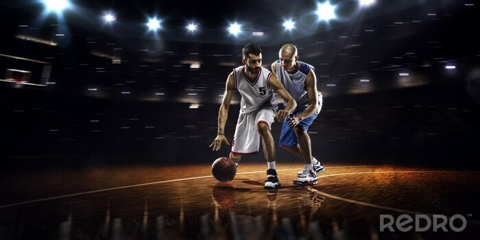 Fototapete Basketballspieler während des Spiels