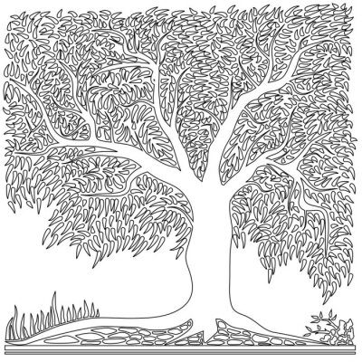 Baum Bleistiftzeichnung