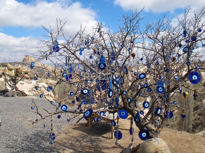 Fototapete Baum mit Amulette - Baum mit Talimans; Göreme, Türkiye