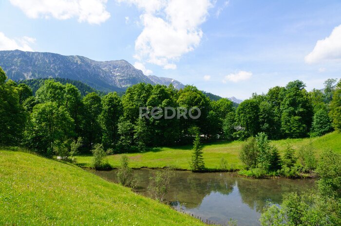 Fototapete Bayerische Alpen in Deutschland