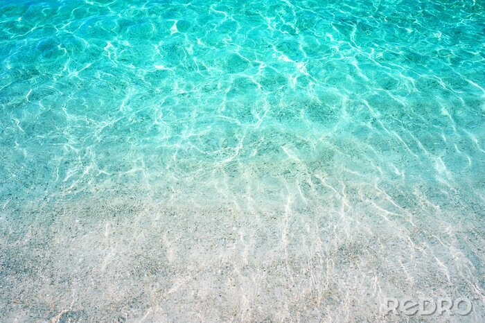 Fototapete beautiful tropical turquoise clear sea water surface