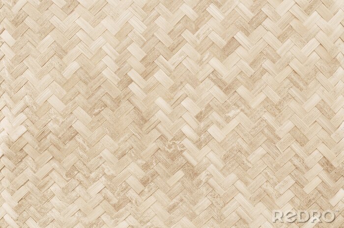 Fototapete Beige gewebte Bambusmatte