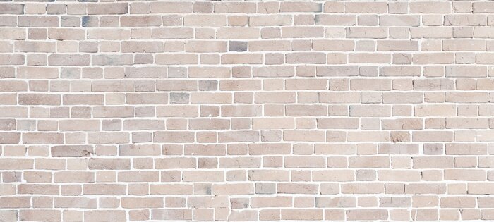 Fototapete Beige Ziegel mit einer weißen Fuge