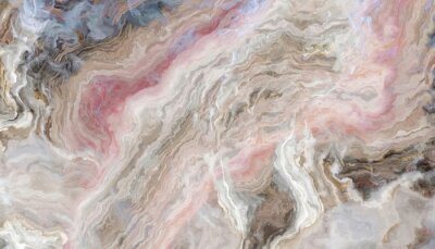 Fototapete Beiger und rosa abstrakter Marmor