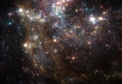 Fototapete Beleuchtete Galaxien