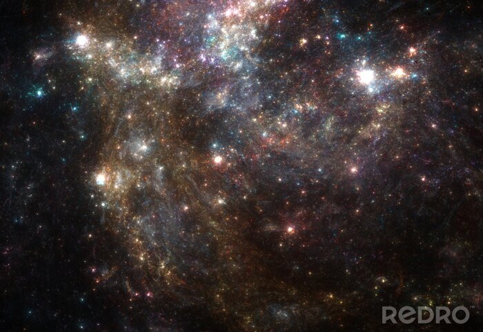 Fototapete Beleuchtete Galaxien