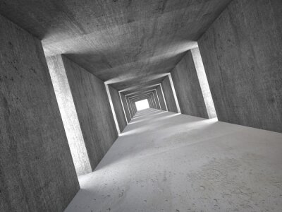 Beleuchteter Beton-Tunnel