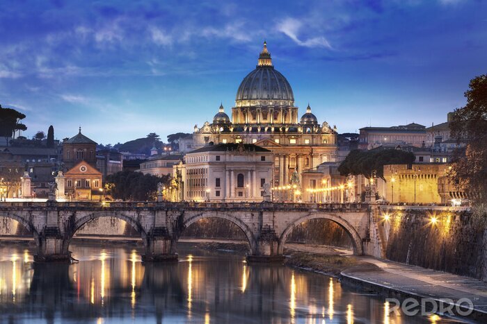 Fototapete Beleuchteter Vatikan