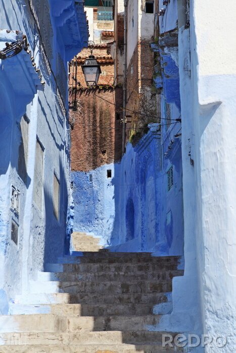 Fototapete Bemalte alte Mauern in Marokko
