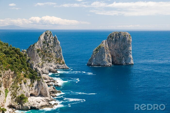 Fototapete Berge am Meer in Italien