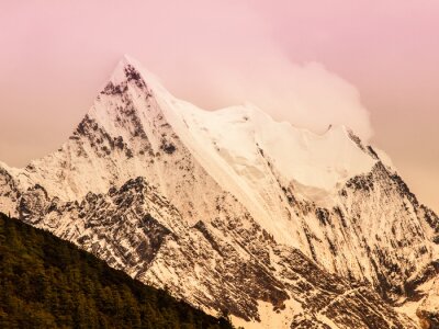 Fototapete Berge am Wintertag