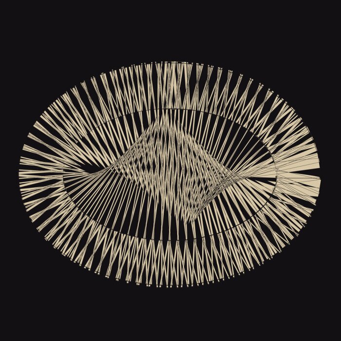 Fototapete Berge auf schwarzen Hintergrund