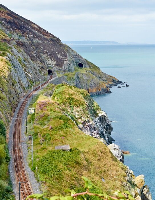 Fototapete Berge Klippen und Meer