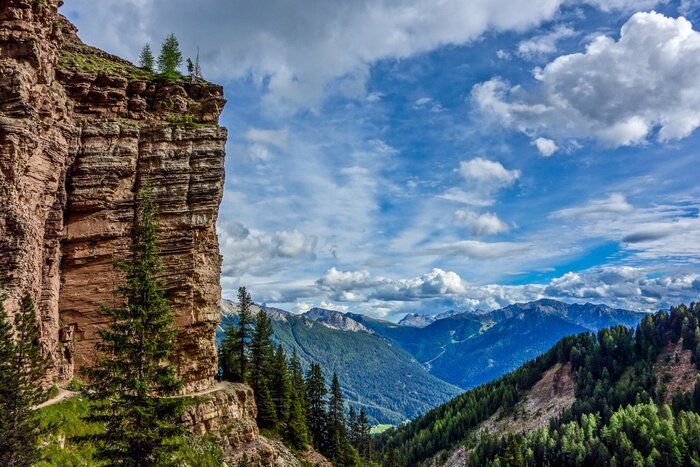Fototapete Berge und Abgrund