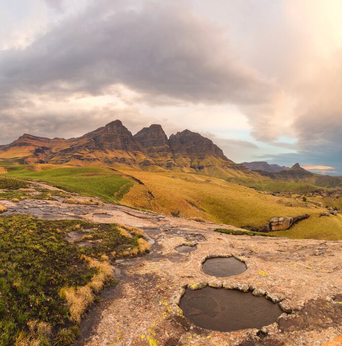 Fototapete Berggipfel in Afrika