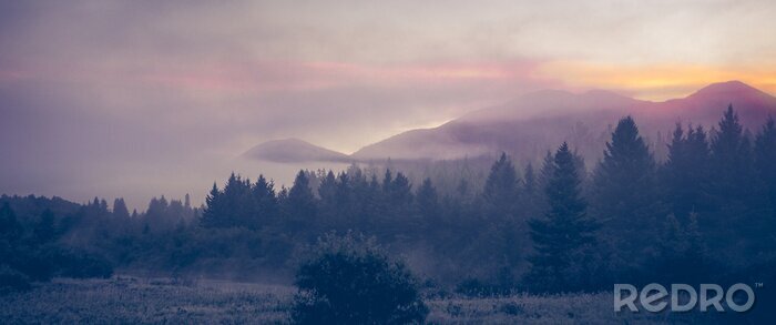 Fototapete Berggipfel in der ferne