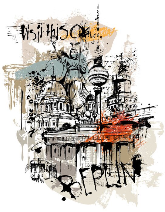 Fototapete Berlin Cityscape