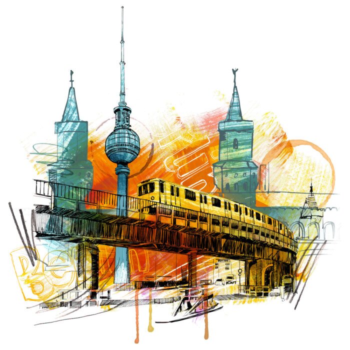 Fototapete Berlin Style