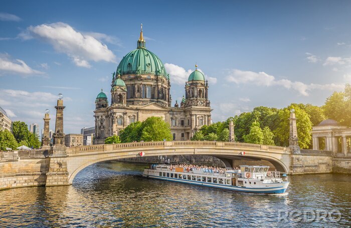 Fototapete Berliner Dom am Fluss