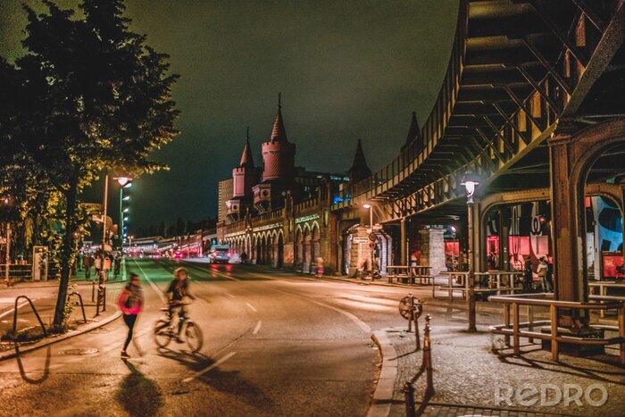Fototapete Berliner Nachtfotografie