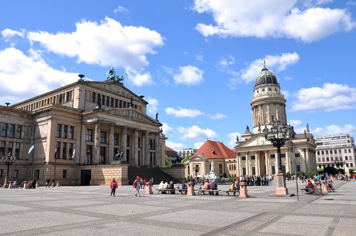 Fototapete Berlins sonnige Skyline