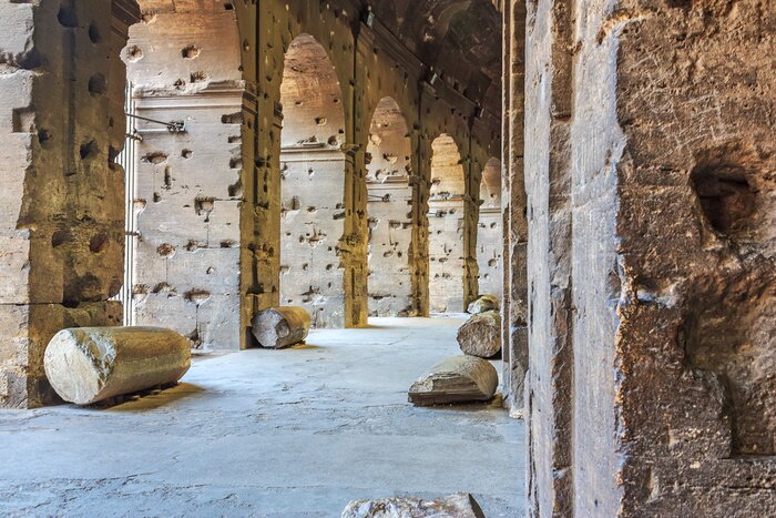 Fototapete Beschädigte alte Säulen