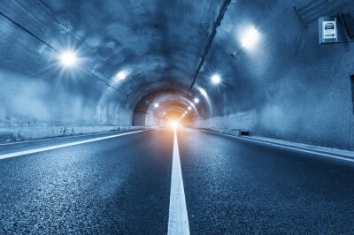 Fototapete Beton-Tunnel