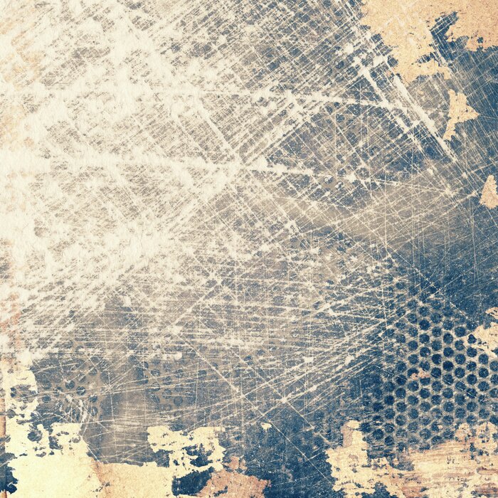 Fototapete Betonmauer mit Rissen und Papier