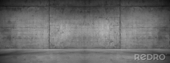 Fototapete Betonoptik modern Betonmauer aus Blöcken