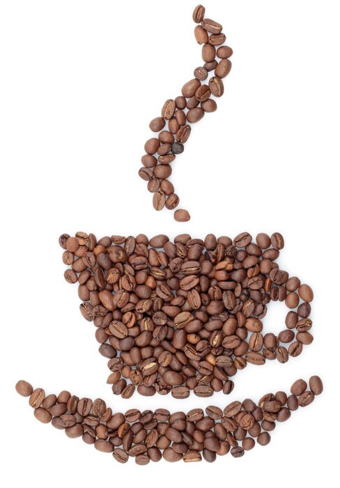 Fototapete Bild aus Kaffee