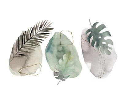 Blätter im skandinavischen Stil