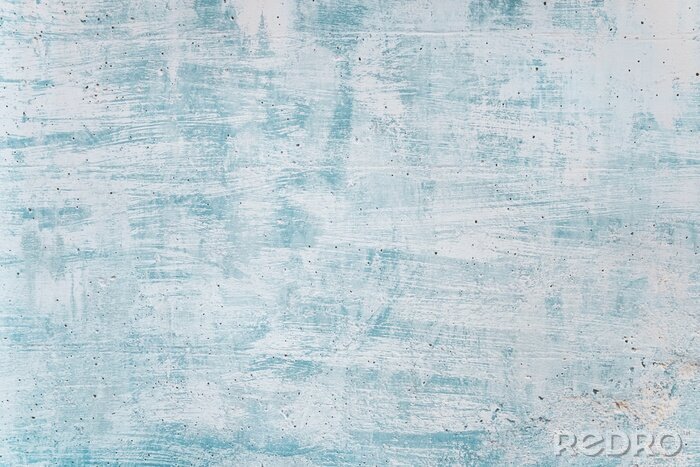 Fototapete Blank grunge concrete wall blue sea color paint for texture. vintage background