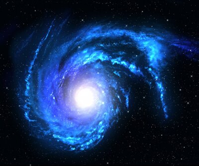 Blaue Spiralgalaxie