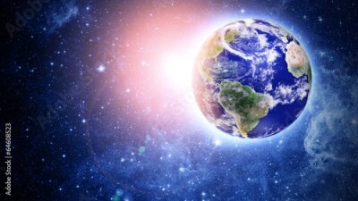 Fototapete Blauen Planeten im schönen Raum