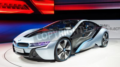 Fototapete Blauer BMW futuristisch