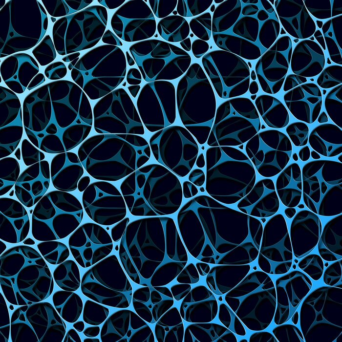 Fototapete Blauer futuristischer Hintergrund 3D