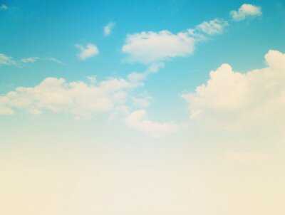 Fototapete Blauer Himmel mit Wolken