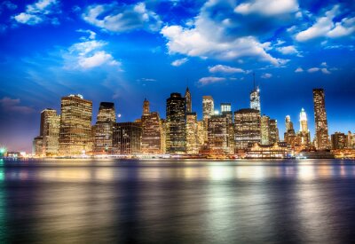 Fototapete Blauer Himmel über New York City