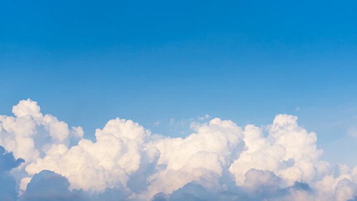 Fototapete Blauer Himmel und Wolken