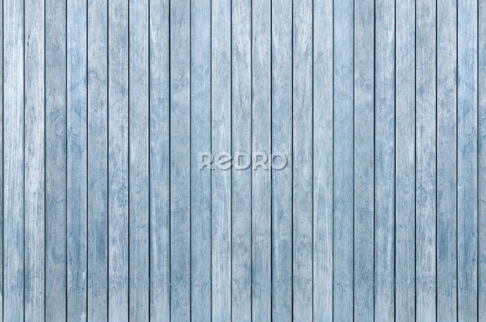 Fototapete Blauer Hintergrund aus Holzbrettern