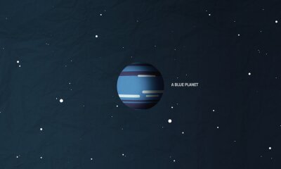 Fototapete Blauer Planet Neptun