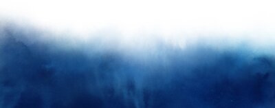 Fototapete Blauer und weißer Aquarell-Ombre-Hintergrund