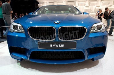 Fototapete Blaues Auto BMW