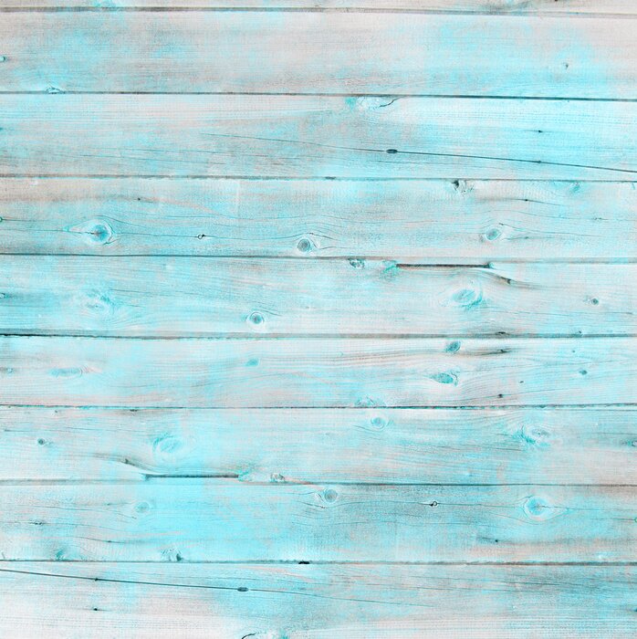 Fototapete Blaues Holz