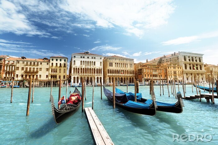 Fototapete Blaues Wasser in Venedig