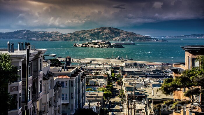 Fototapete Blick auf Bucht in San Francisco